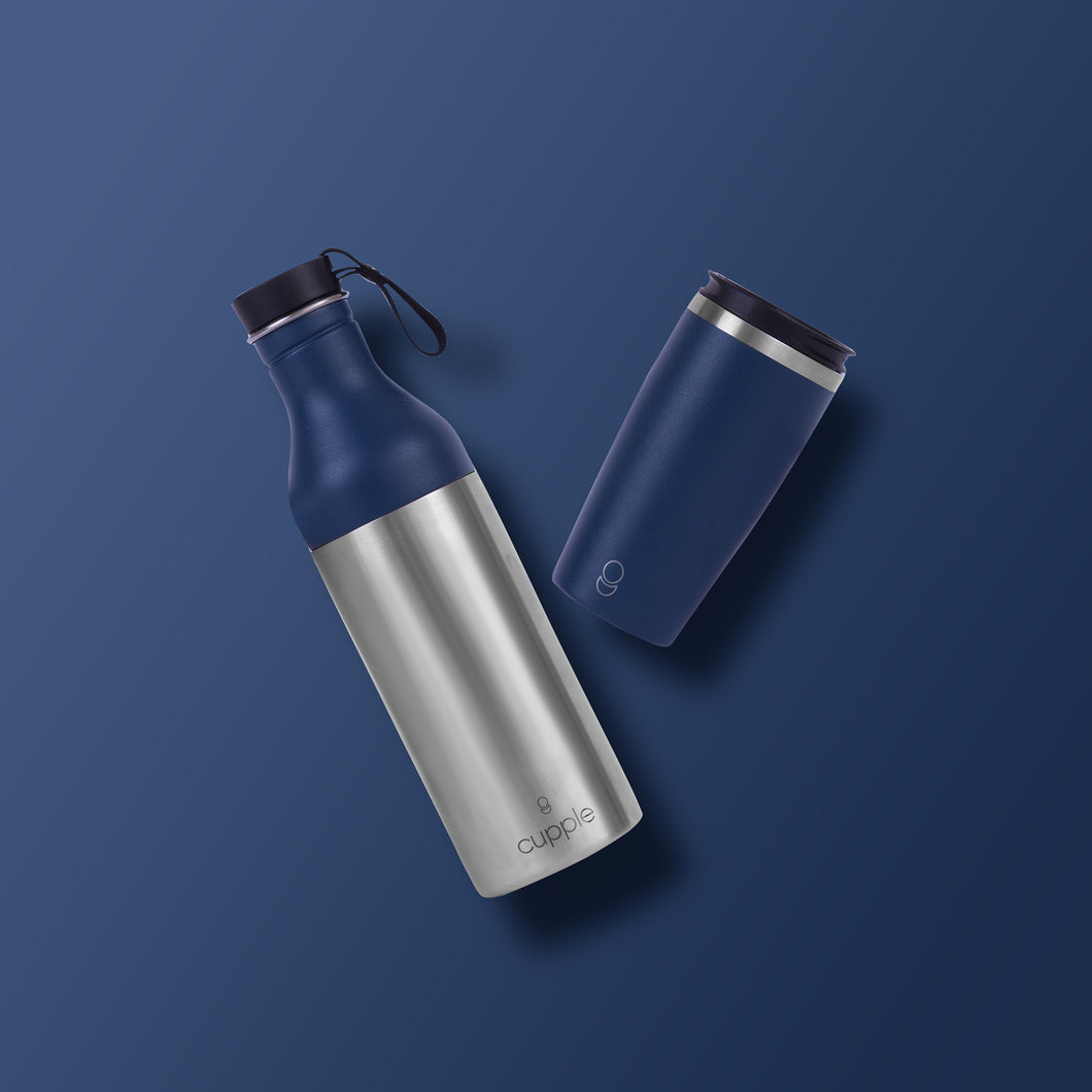 Midnight Blue Cup + Bottle