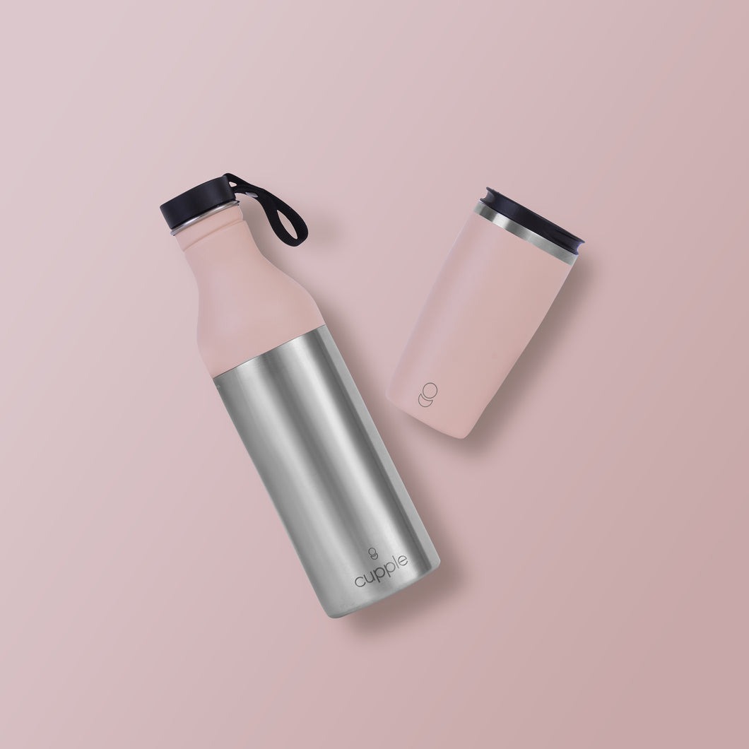 Blush Pink Cup + Bottle