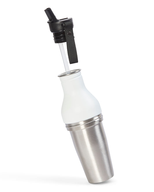 Chalk White Water Bottle + Lid