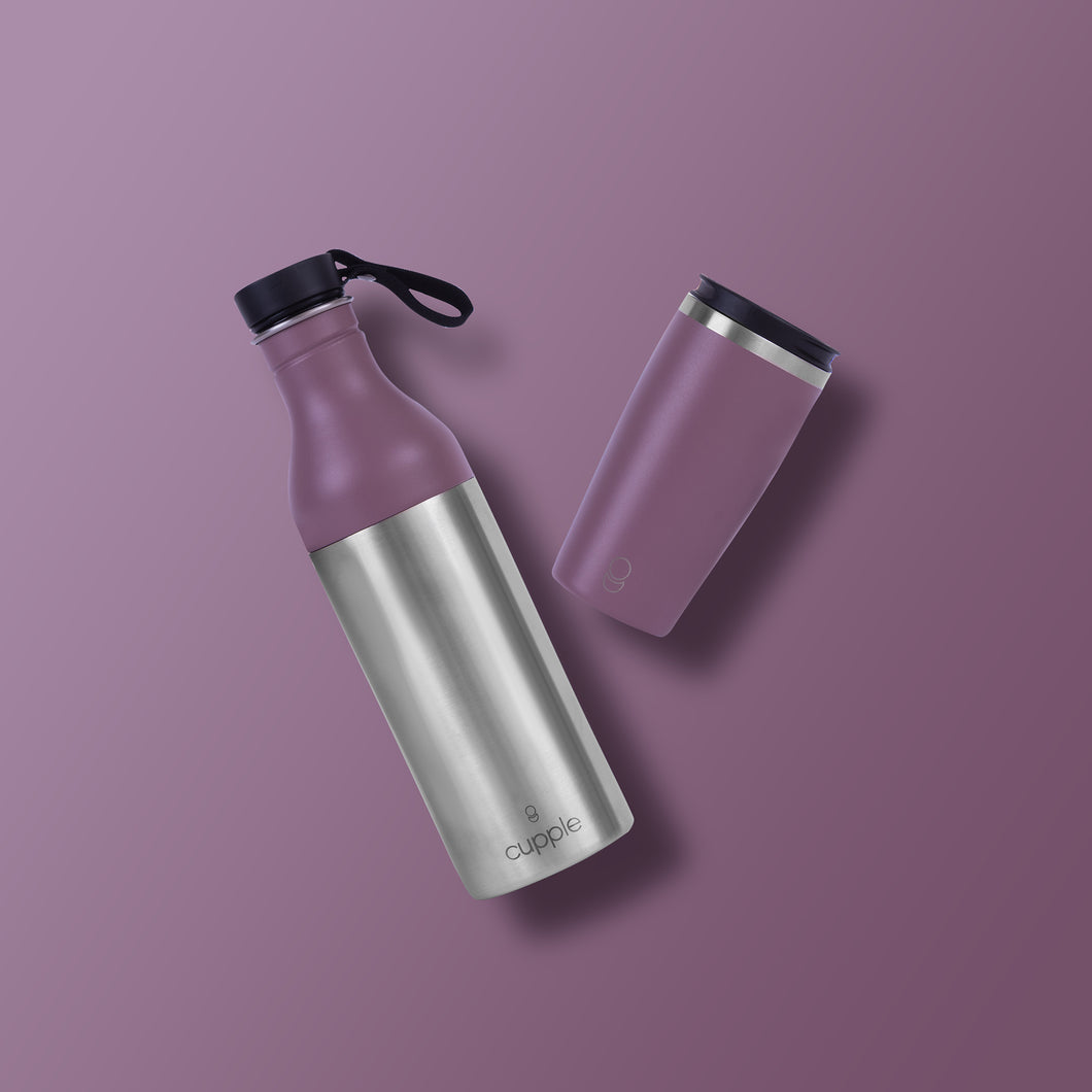 Purple Grape Cup + Bottle