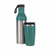 Load image into Gallery viewer, Peacock Green Cup + Bottle
